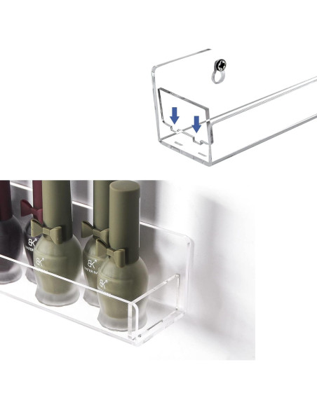 Estante Acrílico Montado en Pared Justsoso 6 Piezas 15" Estante Acrílico Montado en Pared Justsoso 6 Piezas 15"