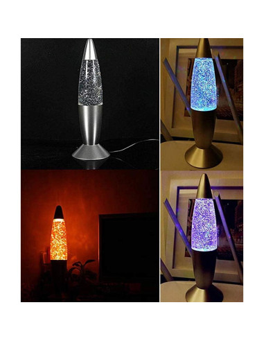 Lámpara de Lava LED Cdycam Mini 18.5 cm Multicolor USB
