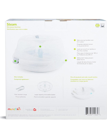 Esterilizador de Botellas Munchkin Steam para Microondas Esterilizador de Botellas Munchkin Steam para Microondas
