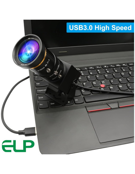 Cámara USB 4K ELP con Zoom Manual 10X 5-50mm HDMI Cámara USB 4K ELP con Zoom Manual 10X 5-50mm HDMI