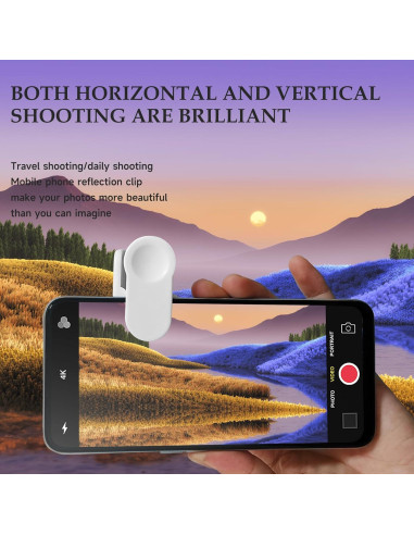 Espejo de Reflexión Clip WOWNOVA para Cámara de Smartphone