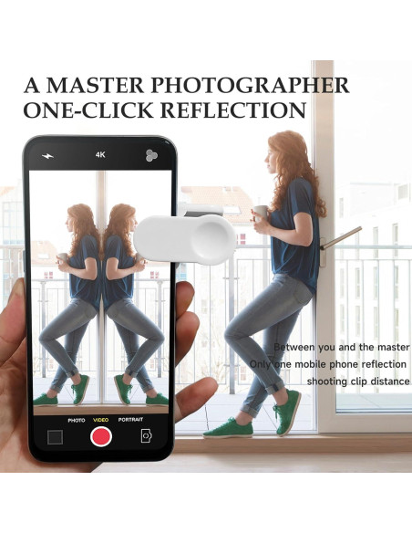 Espejo de Reflexión Clip WOWNOVA para Cámara de Smartphone Espejo de Reflexión Clip WOWNOVA para Cámara de Smartphone