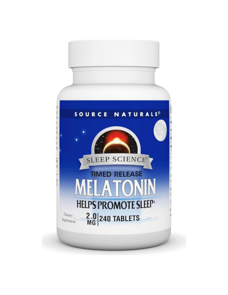 Melatonina 2 mg Source Naturals - 240 Tabletas Liberación Prolongada Melatonina 2 mg Source Naturals - 240 Tabletas Liberación Prolongada