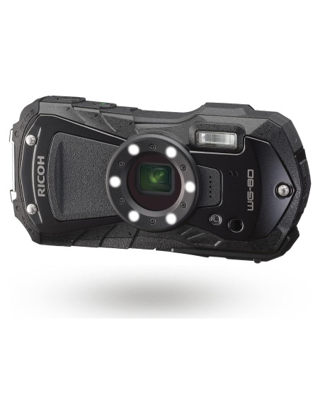 Cámara Digital Resistente al Agua Ricoh WG-80 16MP Negra Cámara Digital Resistente al Agua Ricoh WG-80 16MP Negra