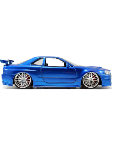 Auto de Die-cast Jada Toys Nissan Skyline GT-R R34 Azul Auto de Die-cast Jada Toys Nissan Skyline GT-R R34 Azul