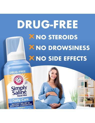 Spray Nasal Salino Arm & Hammer Simply Saline 124ml - Paquete de 2