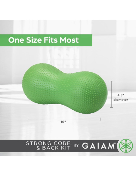 Kit de Masaje Fuerte Núcleo y Cuidado de Espalda Gaiam Verde Kit de Masaje Fuerte Núcleo y Cuidado de Espalda Gaiam Verde