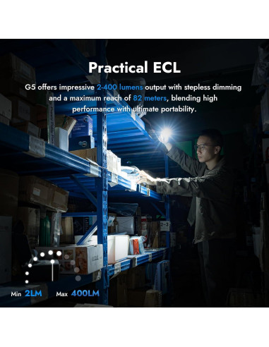 Linterna EDC Recargable WUBEN G5 650 Lúmenes LED RGB
