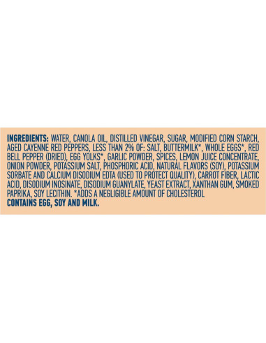 Dip Estilo Mayonesa Hellmann's Ranch Picante 340 g Sin Sabores Artificiales