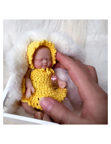 Muñeca Reborn de Silicona 11.5 cm Mire & Mire - Niña Durmiendo Muñeca Reborn de Silicona 11.5 cm Mire & Mire - Niña Durmiendo