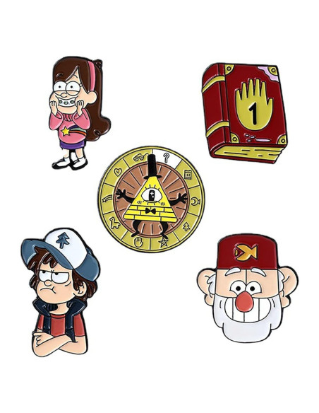 Conjunto de 5 Pines de Esmalte Góticos para Chaquetas Conjunto de 5 Pines de Esmalte Góticos para Chaquetas