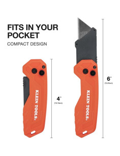 Cuchillo Utility Plegable Klein Tools 44307, 15.24 cm, Acero 2