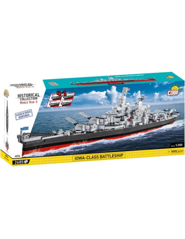 Modelo Acorazado Clase Iowa COBI 2685 Piezas 1:300