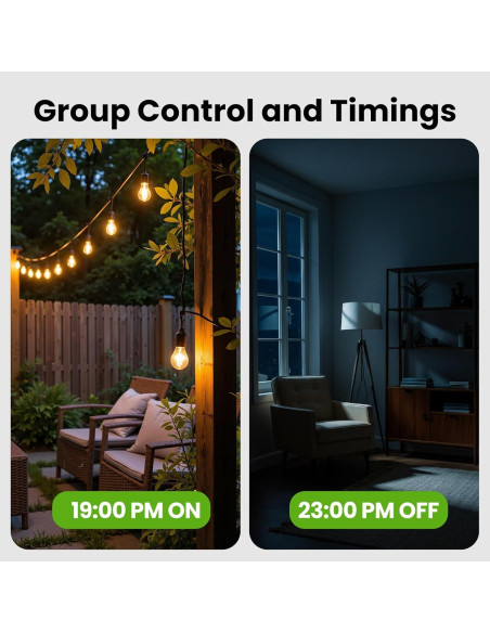 Enchufe Inteligente Exterior GHome Wi-Fi IP64 2 Tomas Control Voz Enchufe Inteligente Exterior GHome Wi-Fi IP64 2 Tomas Control Voz