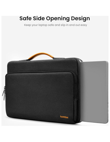 Funda Protectora tomtoc para Laptop 15.6" Negra A14E1D1