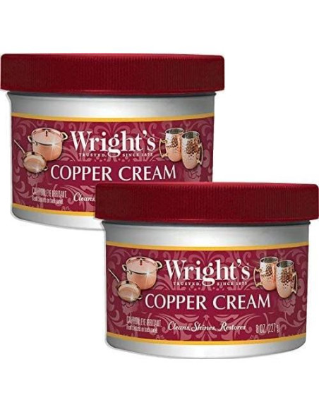 Limpiador y Pulidor de Cobre Wright's - 2 x 240 ml - Sin Olor Limpiador y Pulidor de Cobre Wright's - 2 x 240 ml - Sin Olor