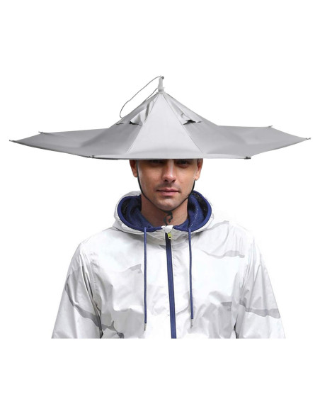 Sombrero Paraguas AIFUSI Plegable 58.42 cm Protección UV Sombrero Paraguas AIFUSI Plegable 58.42 cm Protección UV