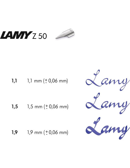 Juego de Plumas Lamy Z 50 Joy 1.1 mm Biselada Plata Juego de Plumas Lamy Z 50 Joy 1.1 mm Biselada Plata