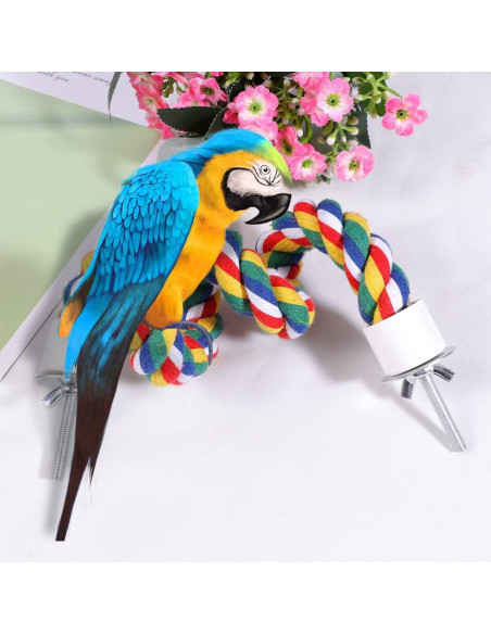 Percha de Cuerda para Aves iplusmile 60cm Accesorios Jaula Percha de Cuerda para Aves iplusmile 60cm Accesorios Jaula