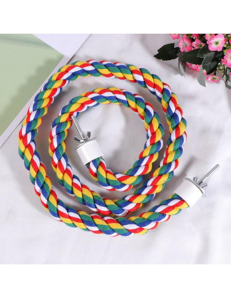Percha de Cuerda para Aves iplusmile 60cm Accesorios Jaula Percha de Cuerda para Aves iplusmile 60cm Accesorios Jaula