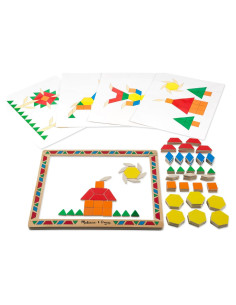 Juego de Bloques Magnéticos de Madera Melissa & Doug 120 Piezas