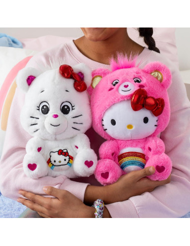 Peluche Coleccionable Hello Kitty y Cheer Bear 25.4 cm 2-Pack