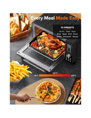 Horno Tostador Nuwave Bravo Pro 21QT 12-en-1 Negro