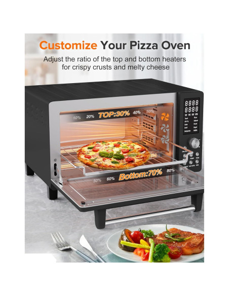 Horno Tostador Nuwave Bravo Pro 21QT 12-en-1 Negro Horno Tostador Nuwave Bravo Pro 21QT 12-en-1 Negro