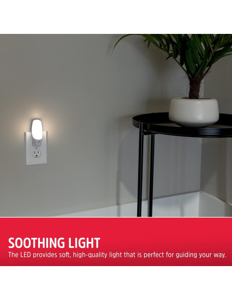 Luz Nocturna Automática Energizer LED Enchufable Blanca Luz Nocturna Automática Energizer LED Enchufable Blanca