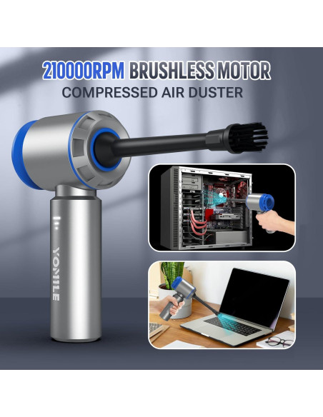 Soplador de Aire y Aspiradora Yomile 2 en 1 21000PA 9000mAh Soplador de Aire y Aspiradora Yomile 2 en 1 21000PA 9000mAh