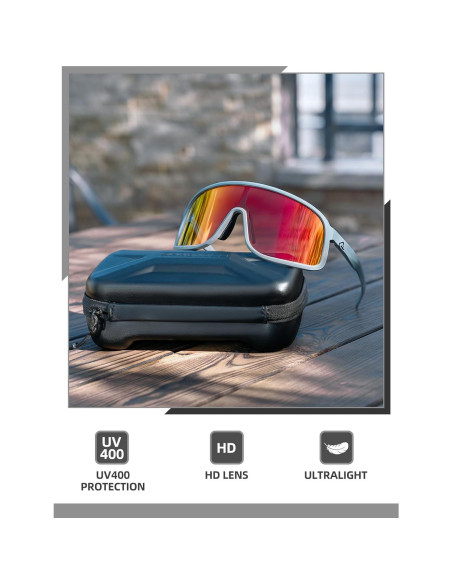 Gafas de Ciclismo Polarizadas ROCKBROS UV400 Unisex Gafas de Ciclismo Polarizadas ROCKBROS UV400 Unisex