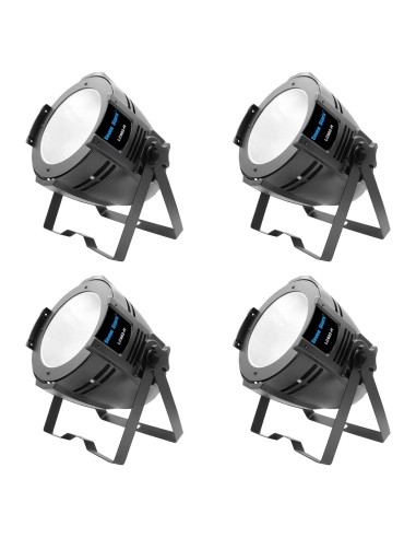 Luces LED Par Seven Stars 200W COB 4 Paquetes Luz Fría y Cálida