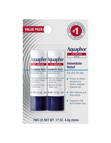 Bálsamo Labial Reparador Aquaphor, Hidratante 4.8g x2