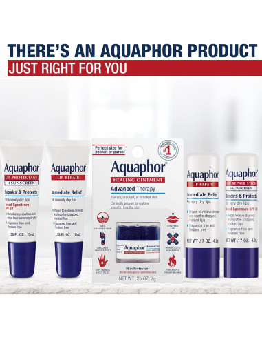 Bálsamo Labial Reparador Aquaphor, Hidratante 4.8g x2