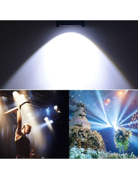 Luces LED Par Seven Stars 200W COB 4 Paquetes Luz Fría y Cálida Luces LED Par Seven Stars 200W COB 4 Paquetes Luz Fría y Cálida