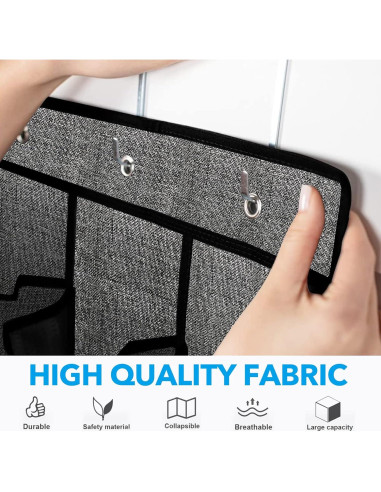 Organizador de Zapatos Homyfort 48 Bolsillos Negro 2 Paquetes