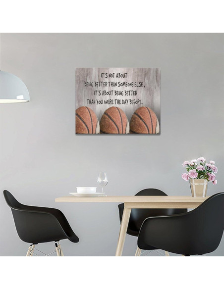 Arte de Pared Baloncesto Gyeong 30.5x40.6 cm Lienzo Motivacional Arte de Pared Baloncesto Gyeong 30.5x40.6 cm Lienzo Motivacional