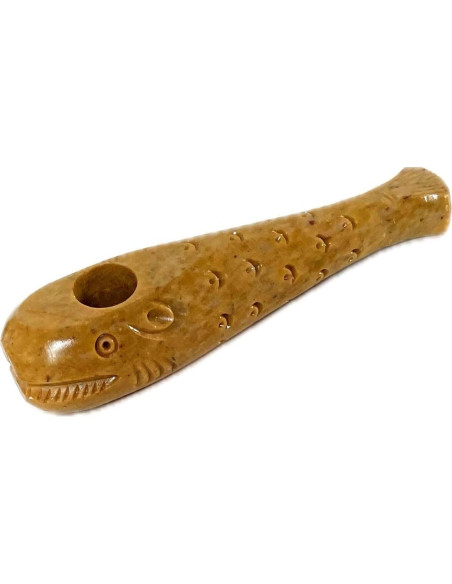 Pipa Única Artesanal Tallada Natural ALINA Craft 10cm Pipa Única Artesanal Tallada Natural ALINA Craft 10cm