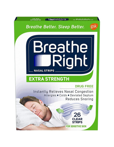Tiras Nasales Breathe Right Extra Fuerte 78 Unidades Tiras Nasales Breathe Right Extra Fuerte 78 Unidades
