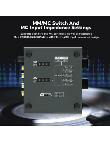 Preamplificador AIYIMA T3 PRO MM/MC para Tocadiscos