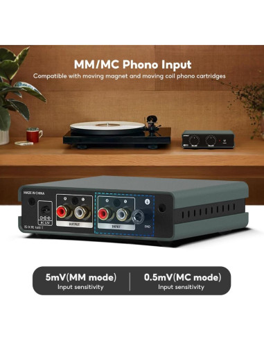 Preamplificador AIYIMA T3 PRO MM/MC para Tocadiscos