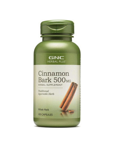 Suplemento de Canela GNC Herbal Plus 500mg 100 Porciones
