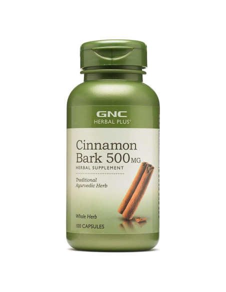 Suplemento de Canela GNC Herbal Plus 500mg 100 Porciones Suplemento de Canela GNC Herbal Plus 500mg 100 Porciones