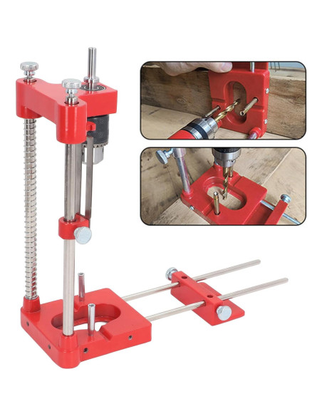 Localizador de Taladro de Carpintería NOENNULL - Aluminio Ajustable Localizador de Taladro de Carpintería NOENNULL - Aluminio Ajustable