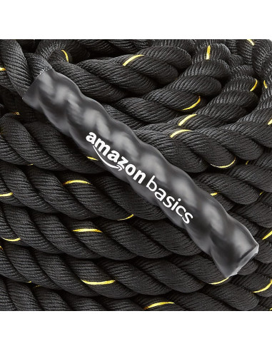 Cuerda de Batalla Amazon Basics 1.5" x 9.14m para Ejercicio