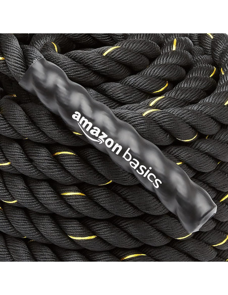 Cuerda de Batalla Amazon Basics 1.5" x 9.14m para Ejercicio Cuerda de Batalla Amazon Basics 1.5" x 9.14m para Ejercicio