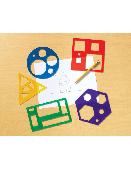 Conjunto de Plantillas Geométricas Learning Resources - 5 Piezas Conjunto de Plantillas Geométricas Learning Resources - 5 Piezas