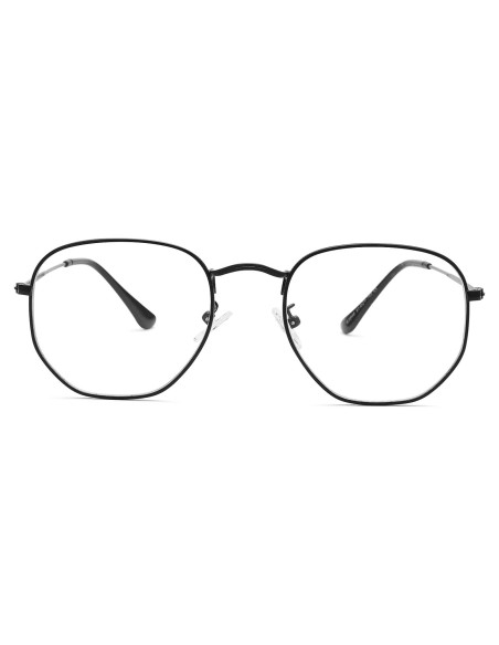 Marco de Gafas Hexagonales Pro Acme Unisex Lente Claro 53mm Marco de Gafas Hexagonales Pro Acme Unisex Lente Claro 53mm