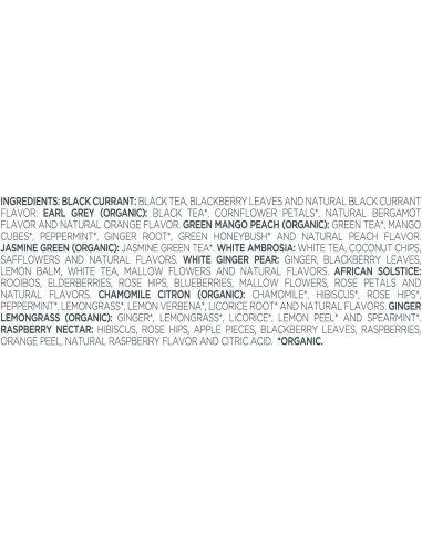 Juego de Té Gourmet Premium Tea Forte - 10 Variedades en Caja