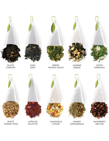 Juego de Té Gourmet Premium Tea Forte - 10 Variedades en Caja